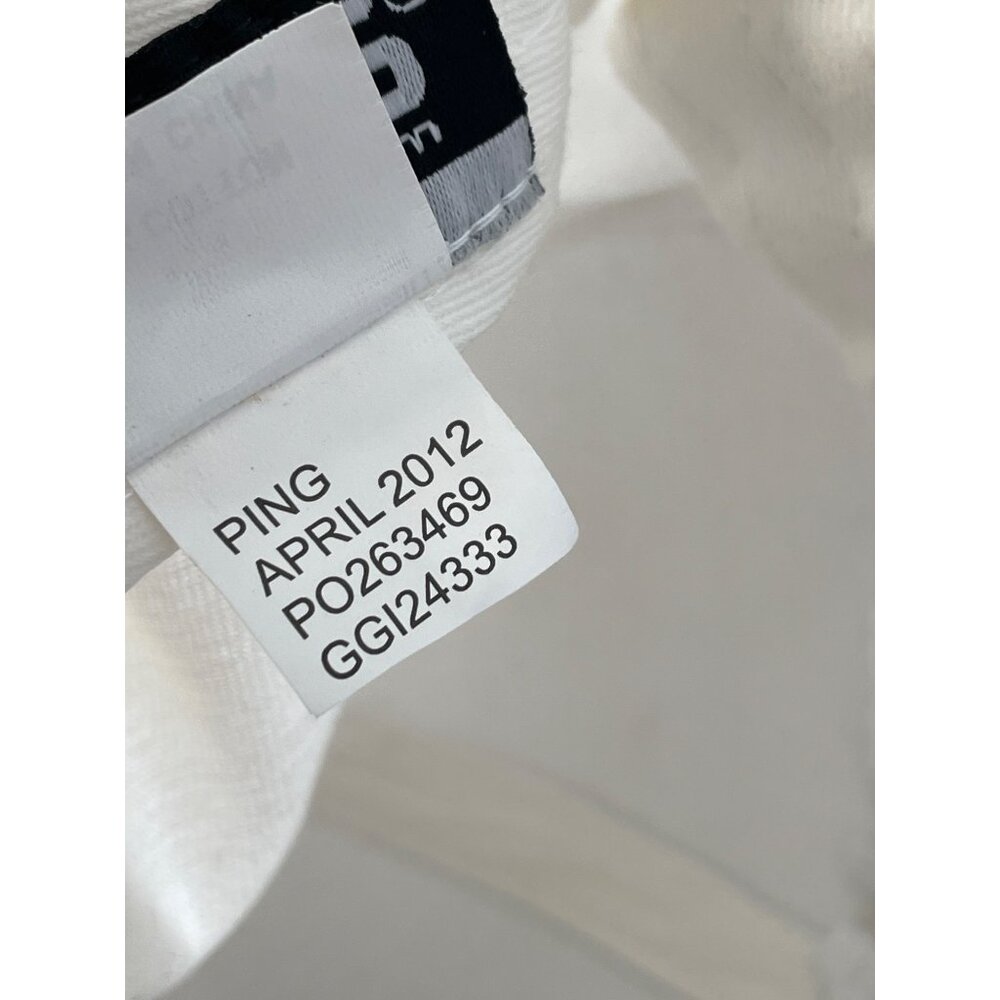 Ping Golf Snapback Cap Adjustable White Cotton Em… - image 4